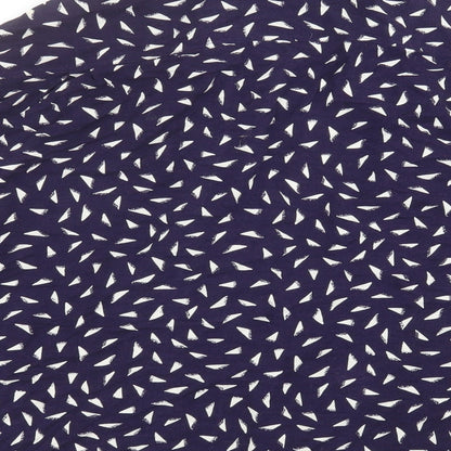 albanes Mens Blue Geometric   Button-Up Size 2XL