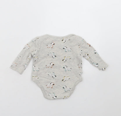 Very Baby Grey   Babygrow One-Piece Size 0-3 Months  - zebras