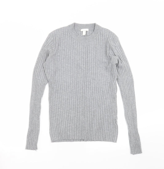 Womens UK Size M H&M Grey Pullover Jumper
