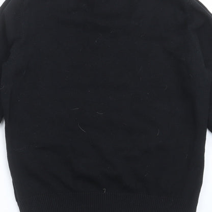 Betty Jackson Womens Black Striped Knit Pullover Jumper Size 12