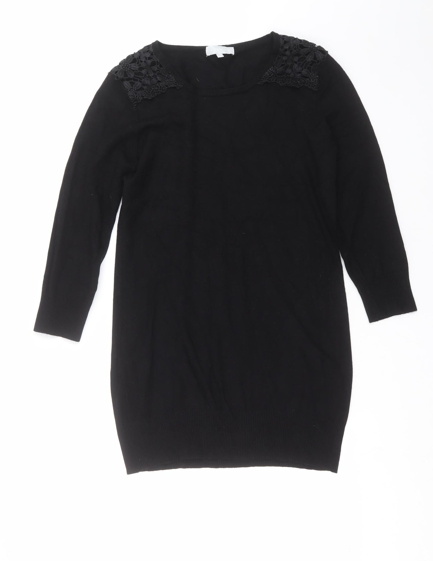 Womens UK Size 12 Red Herring Black Pullover Jumper