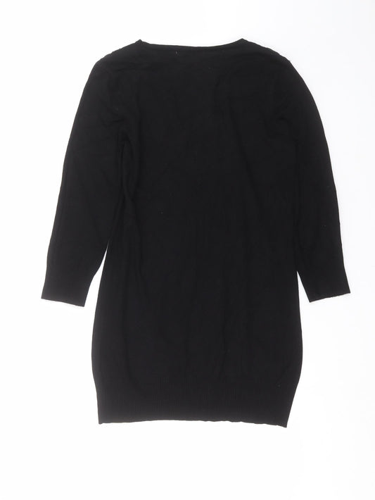 Womens UK Size 12 Red Herring Black Pullover Jumper