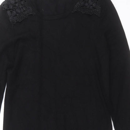 Womens UK Size 12 Red Herring Black Pullover Jumper