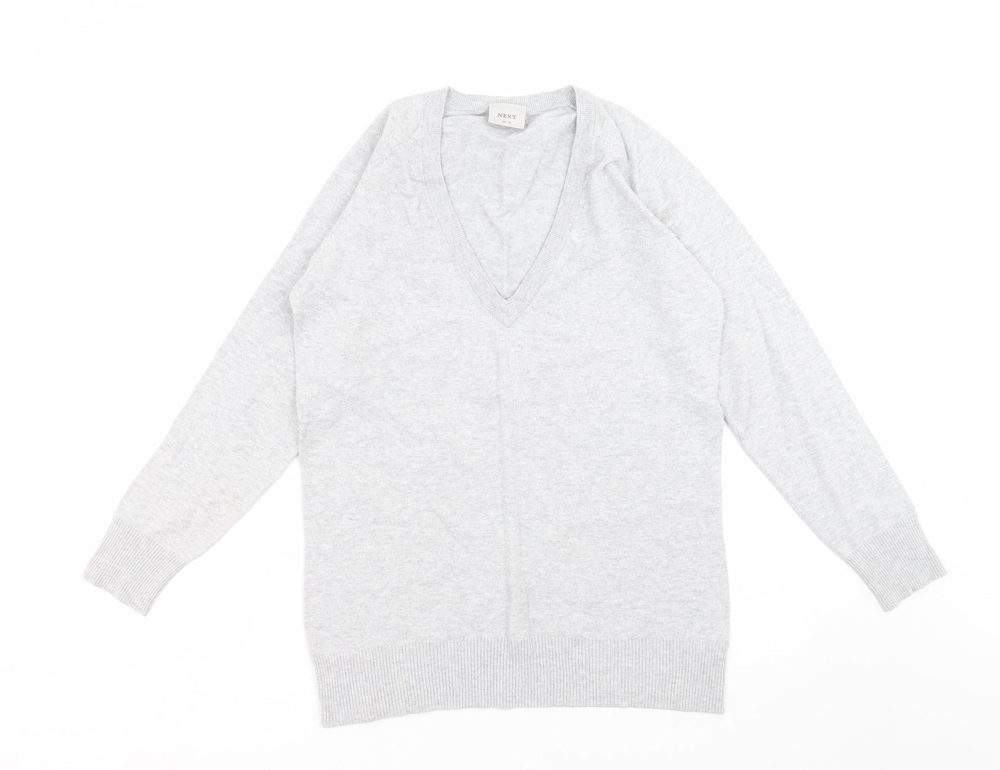Womens UK Size 10 NEXT Grey Pullover Jumper