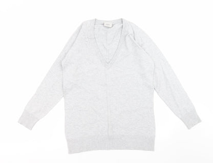 Womens UK Size 10 NEXT Grey Pullover Jumper