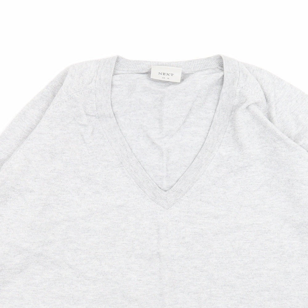 Womens UK Size 10 NEXT Grey Pullover Jumper