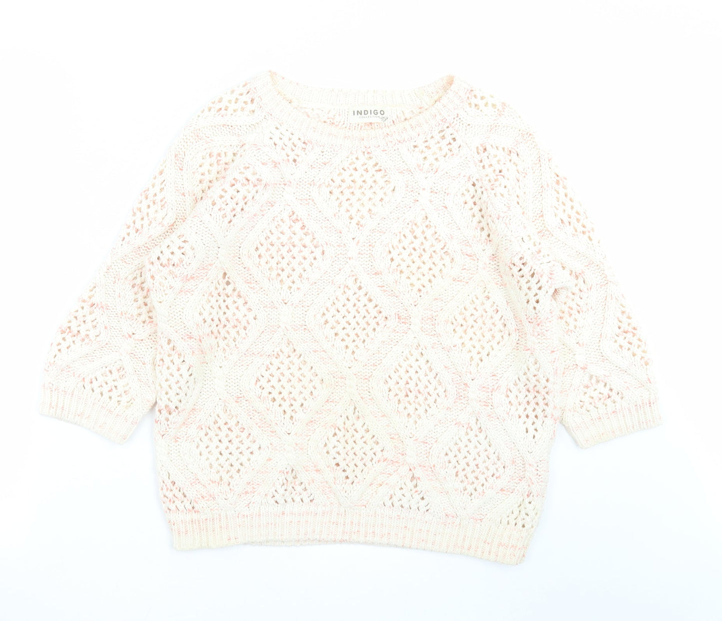 Womens UK Size 12 Marks and Spencer Ivory Pullover Jumper