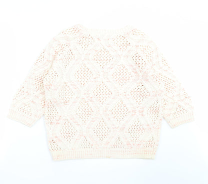 Womens UK Size 12 Marks and Spencer Ivory Pullover Jumper