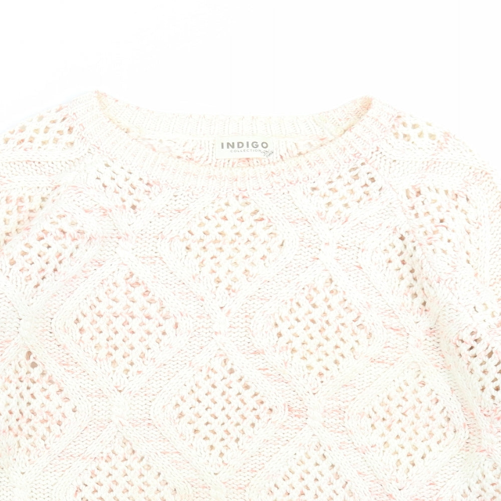 Womens UK Size 12 Marks and Spencer Ivory Pullover Jumper