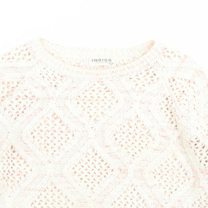 Womens UK Size 12 Marks and Spencer Ivory Pullover Jumper