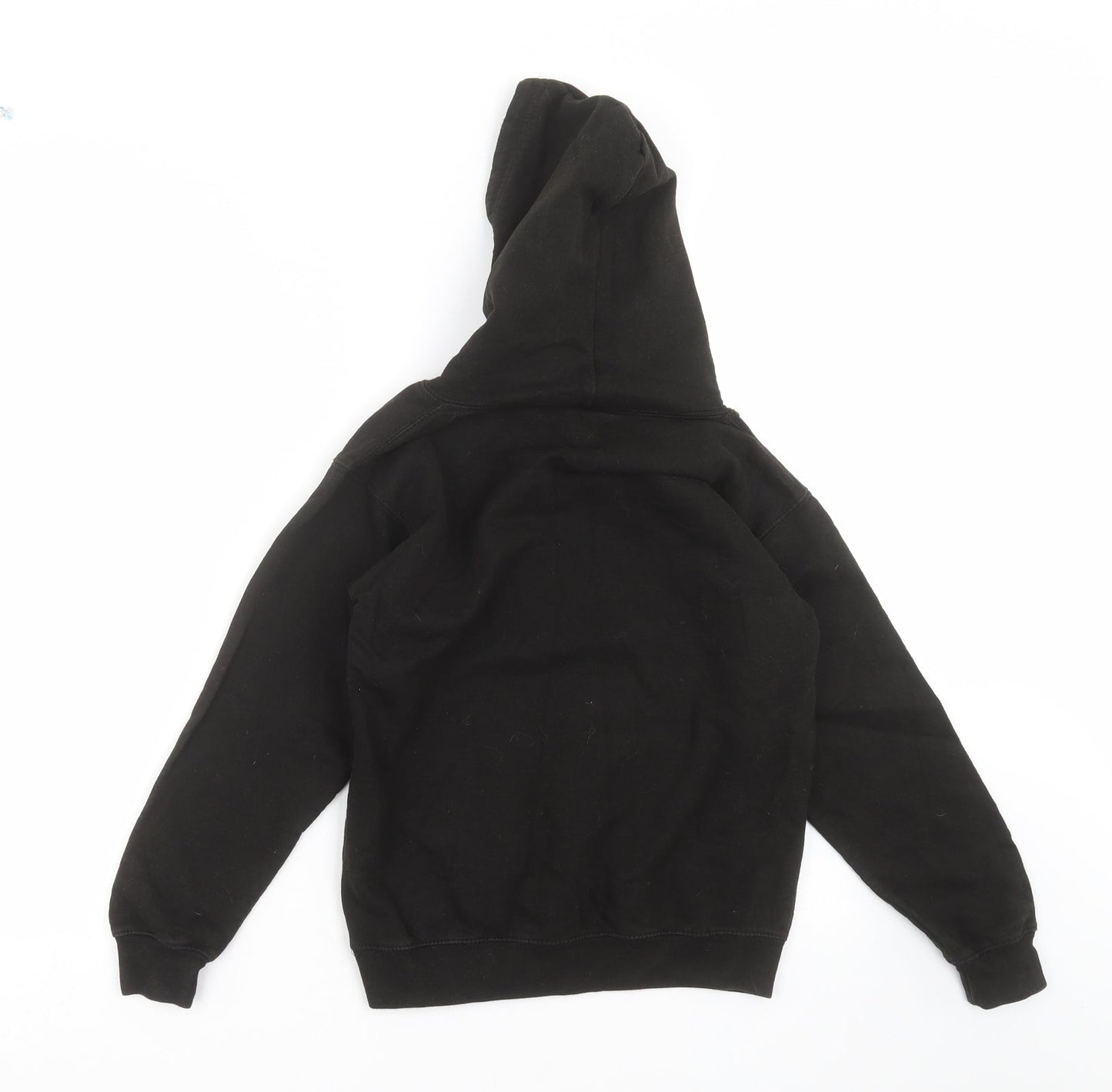 Awdis Boys Black   Pullover Hoodie Size 9-10 Years