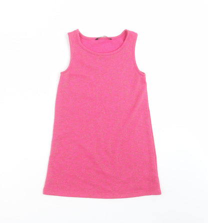 George Girls Pink   Tank Dress  Size 5-6 Years