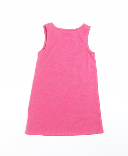 George Girls Pink   Tank Dress  Size 5-6 Years