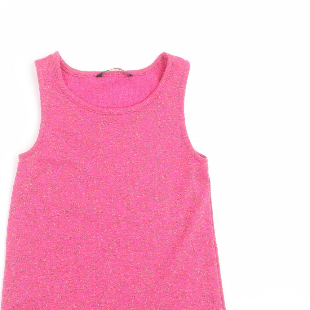 George Girls Pink   Tank Dress  Size 5-6 Years