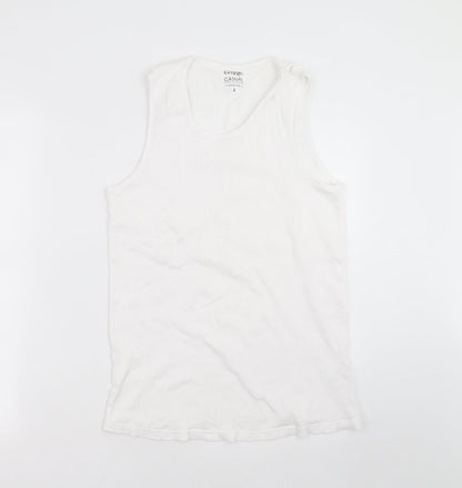 George Mens White    T-Shirt Size L