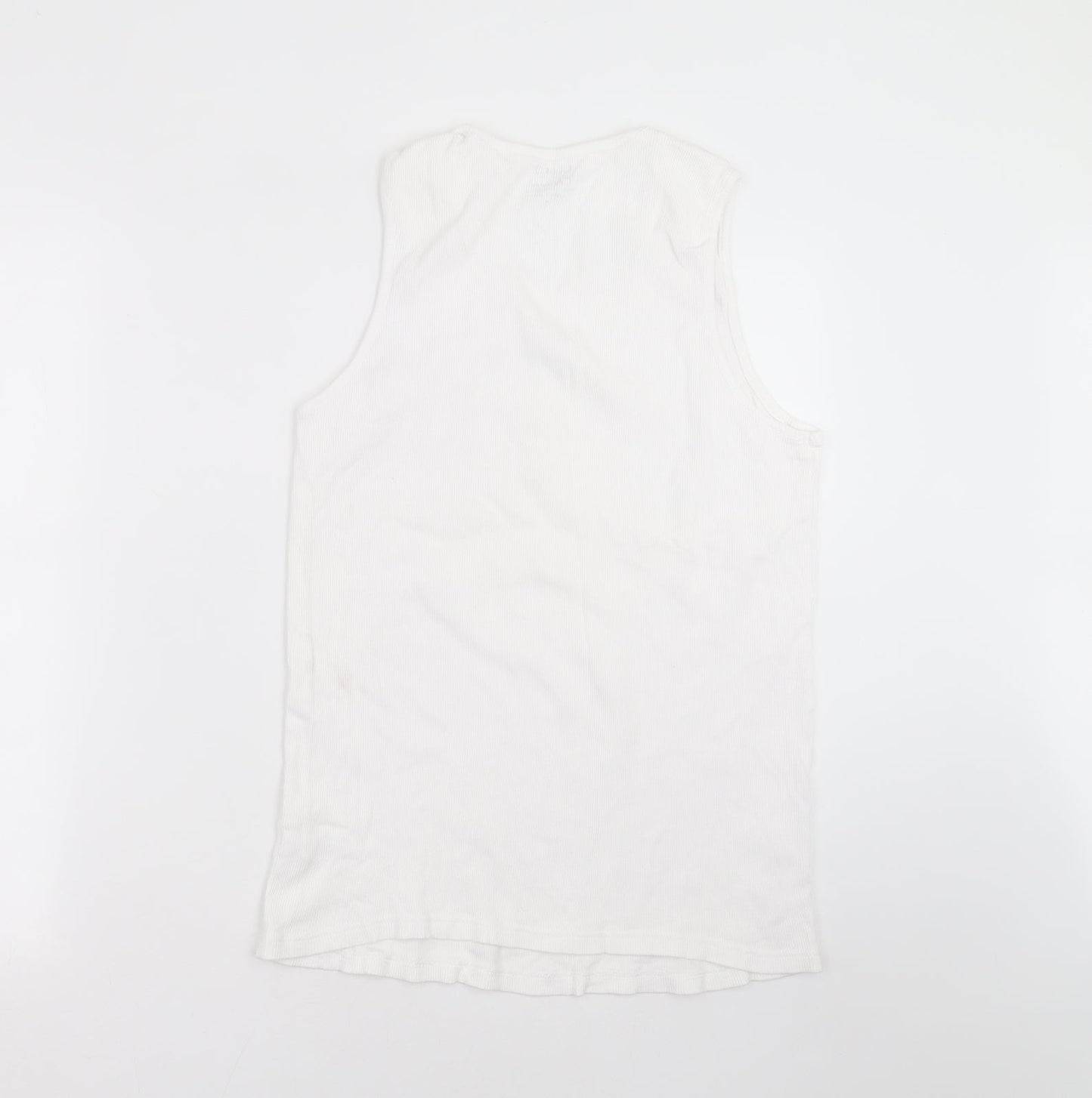 George Mens White    T-Shirt Size L