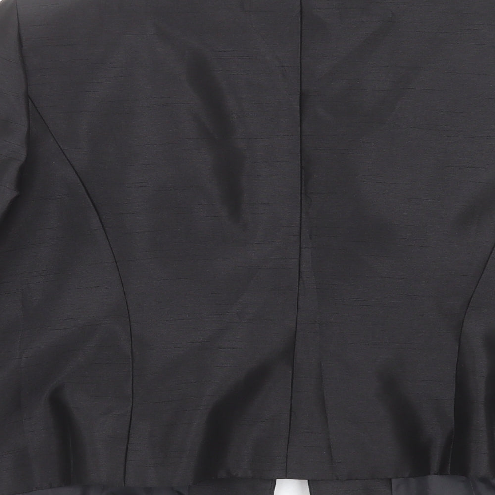 Brand and care label for browns & co women’s black jacket suit jacket, size UK 22