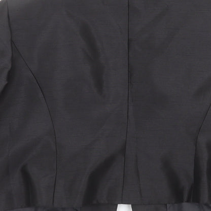 Brand and care label for browns & co women’s black jacket suit jacket, size UK 22