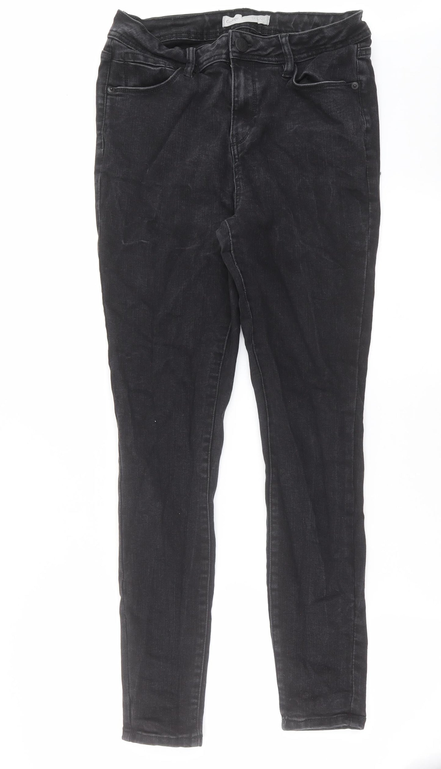 George Womens Grey  Denim Skinny Jeans Size 14 L29 in