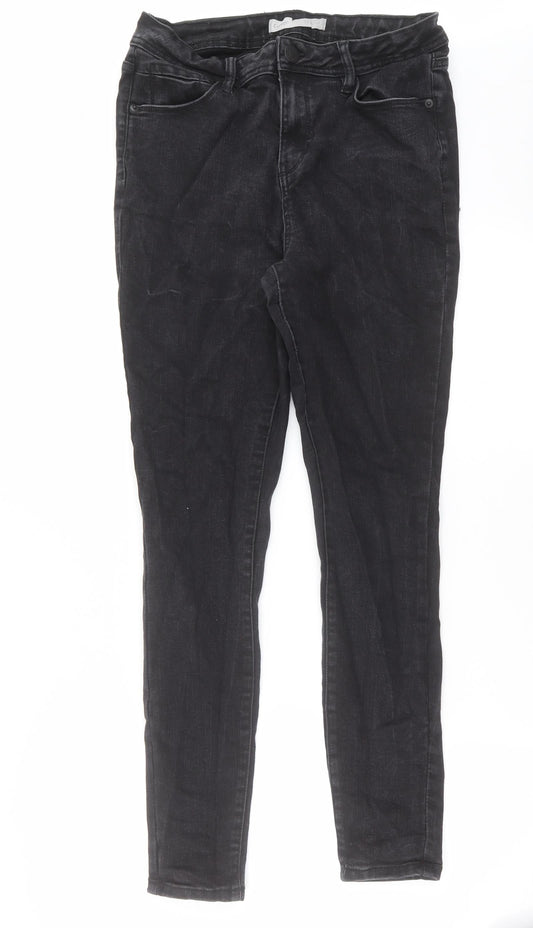 George Womens Grey  Denim Skinny Jeans Size 14 L29 in