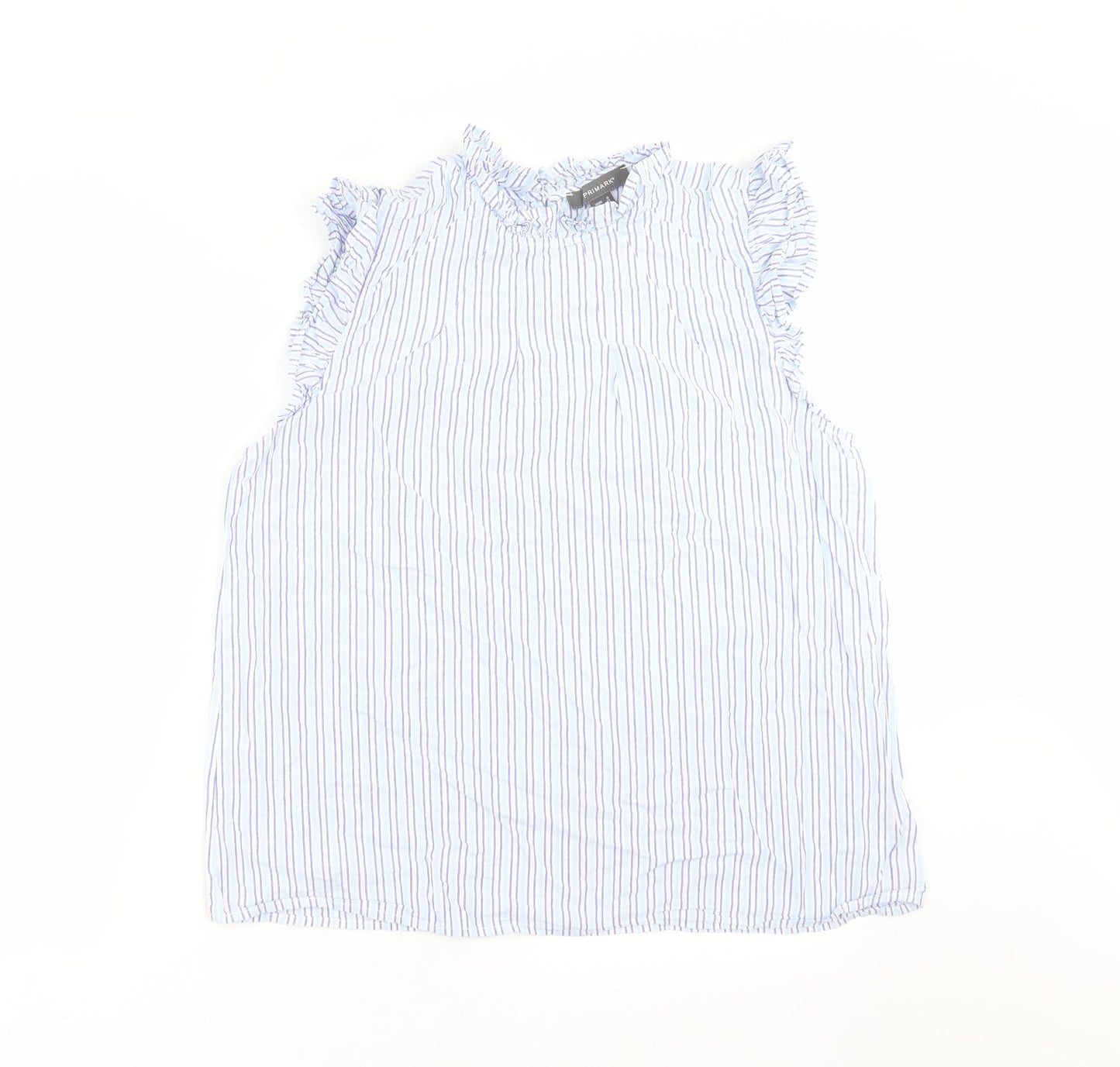 Primark Womens Blue Striped  Basic Blouse Size 16