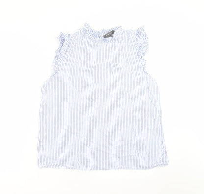 Primark Womens Blue Striped  Basic Blouse Size 16