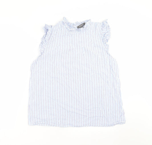 Primark Womens Blue Striped  Basic Blouse Size 16