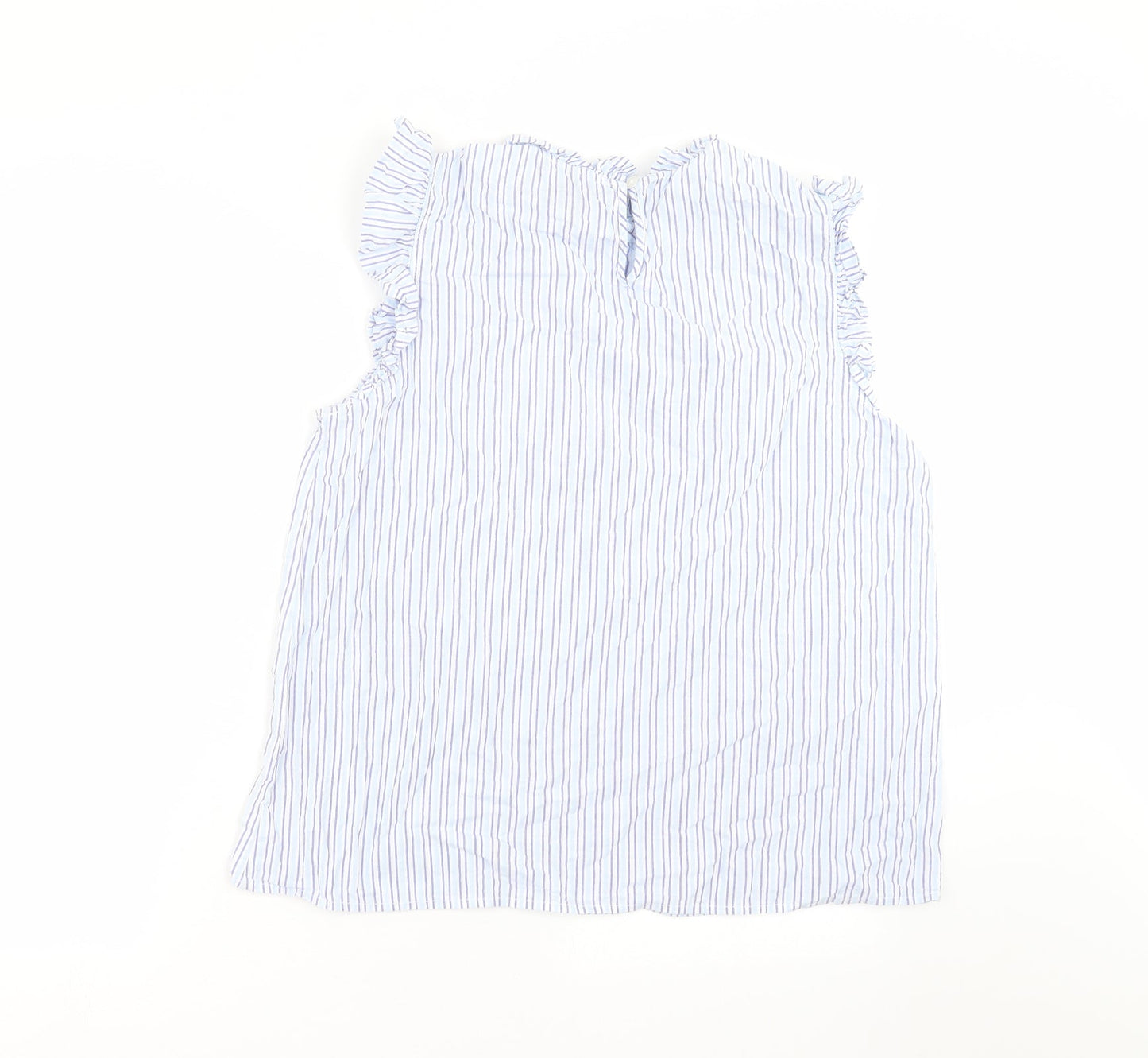 Primark Womens Blue Striped  Basic Blouse Size 16