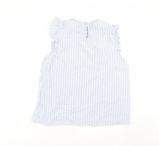 Primark Womens Blue Striped  Basic Blouse Size 16