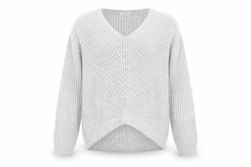 Womens UK Size S Jaqueline de Yong Grey Pullover Jumper