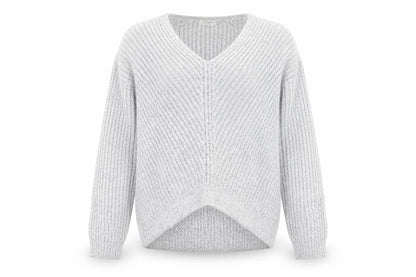 Womens UK Size S Jaqueline de Yong Grey Pullover Jumper