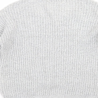Womens UK Size S Jaqueline de Yong Grey Pullover Jumper
