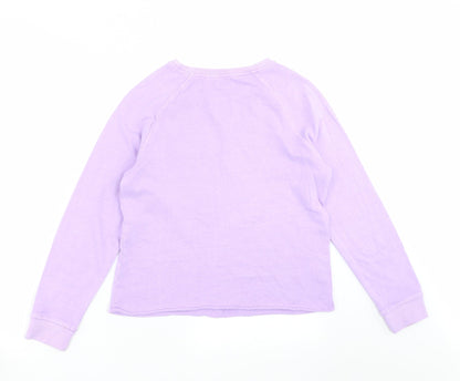 NEXT Girls Purple   Pullover Sweatshirt Size 11 Years  - unicorn