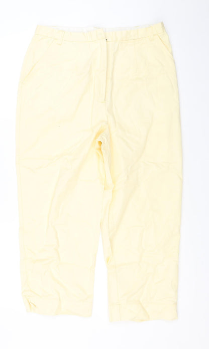 Womens UK Size 12 Best basics Regular Fit  White Trousers