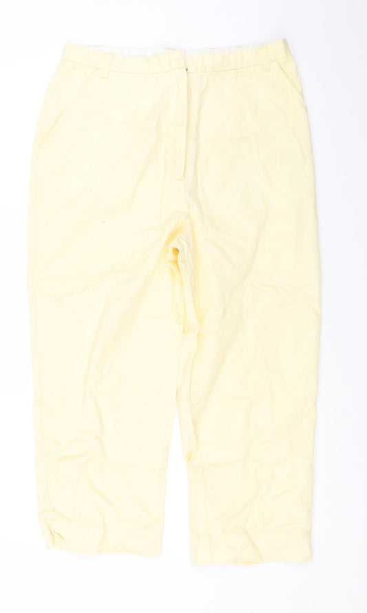 Womens UK Size 12 Best basics Regular Fit  White Trousers