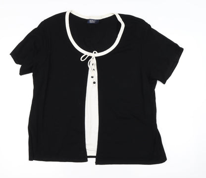 Womens UK Size XL Soul Collection Black Basic T-Shirt