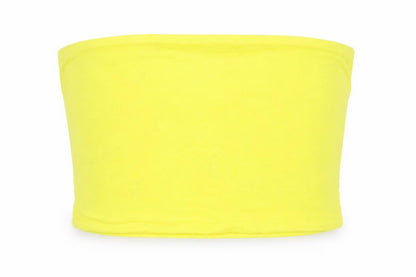 Womens UK Size 8 Topshop Yellow Basic Tank