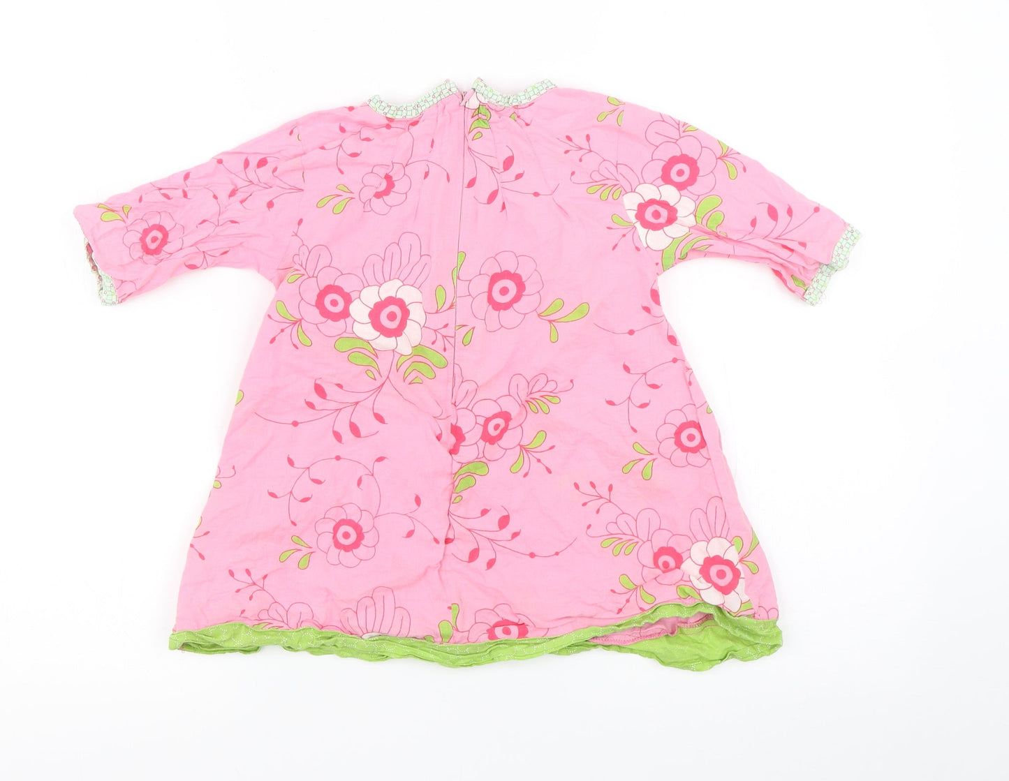 Minymo Girls Multicoloured Floral  Shirt Dress  Size 4 Years