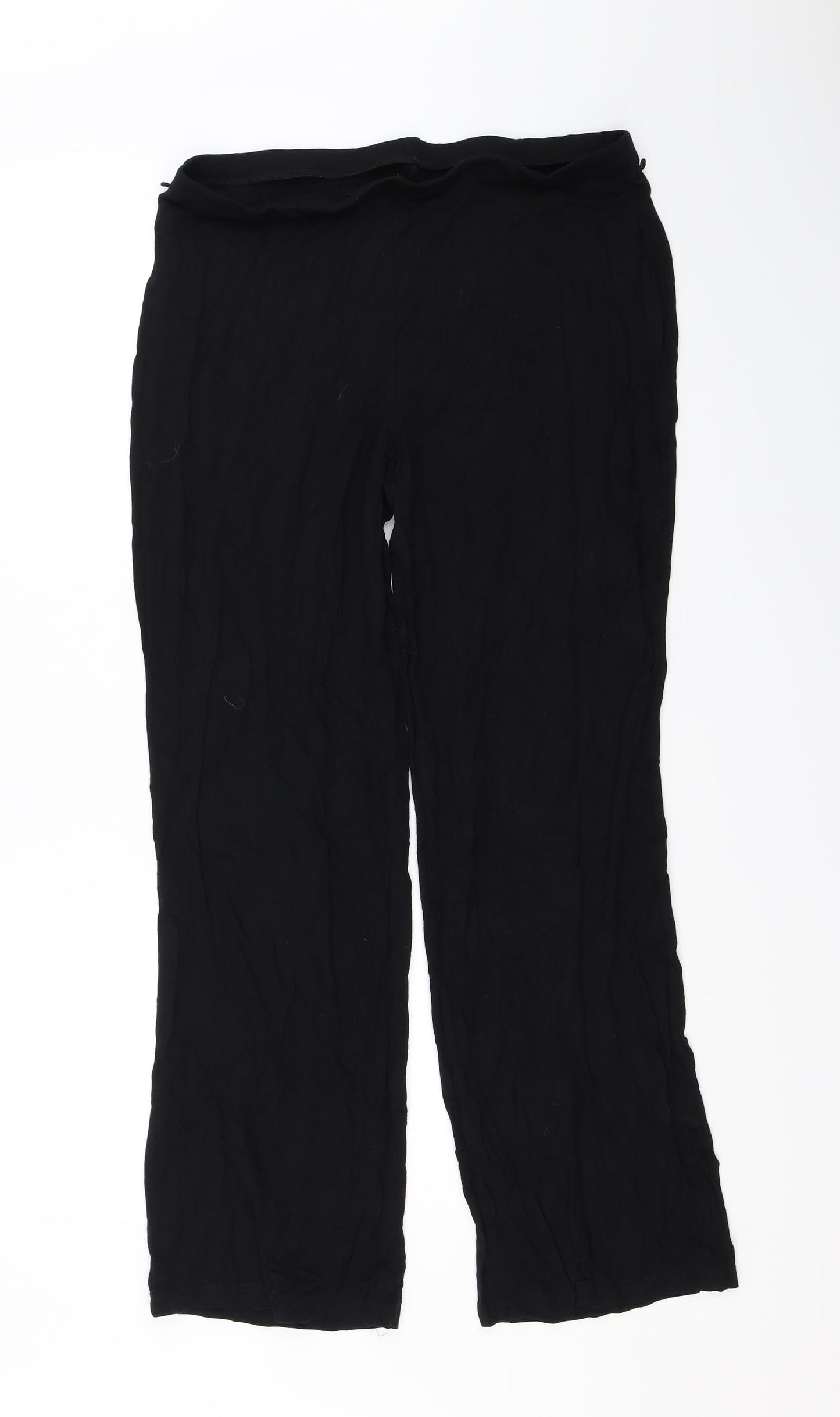 Womens UK Size 16 Marks and Spencer Regular Fit  Black Trousers