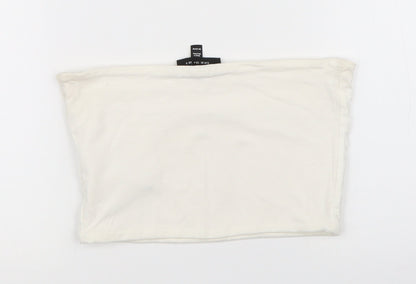 Womens UK Size 8 Topshop White Basic Tank