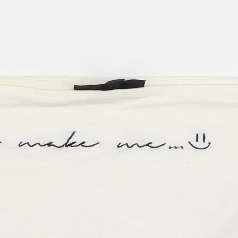 Womens UK Size 8 Topshop White Basic Tank