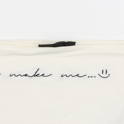Womens UK Size 8 Topshop White Basic Tank
