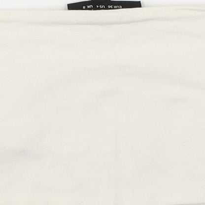 Womens UK Size 8 Topshop White Basic Tank