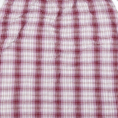 New Look Womens Red Check  Mini  Size 10
