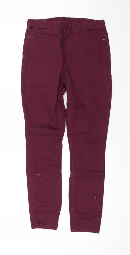 George Womens Purple   Jegging Jeans Size 10 L27.5 in