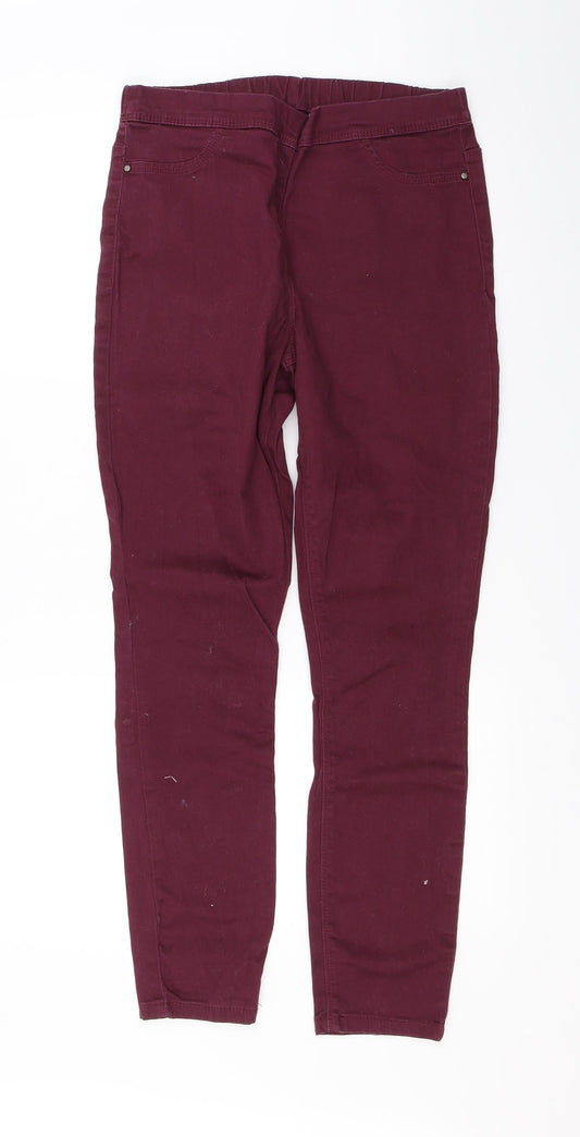George Womens Purple   Jegging Jeans Size 10 L27.5 in