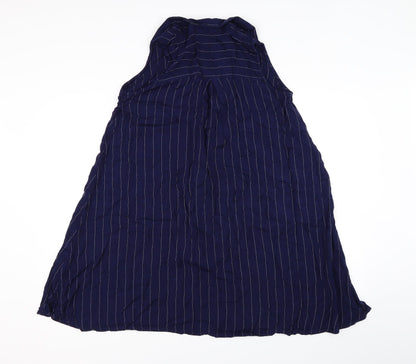 Atmosphere Womens Blue Houndstooth  Shirt Dress  Size 10