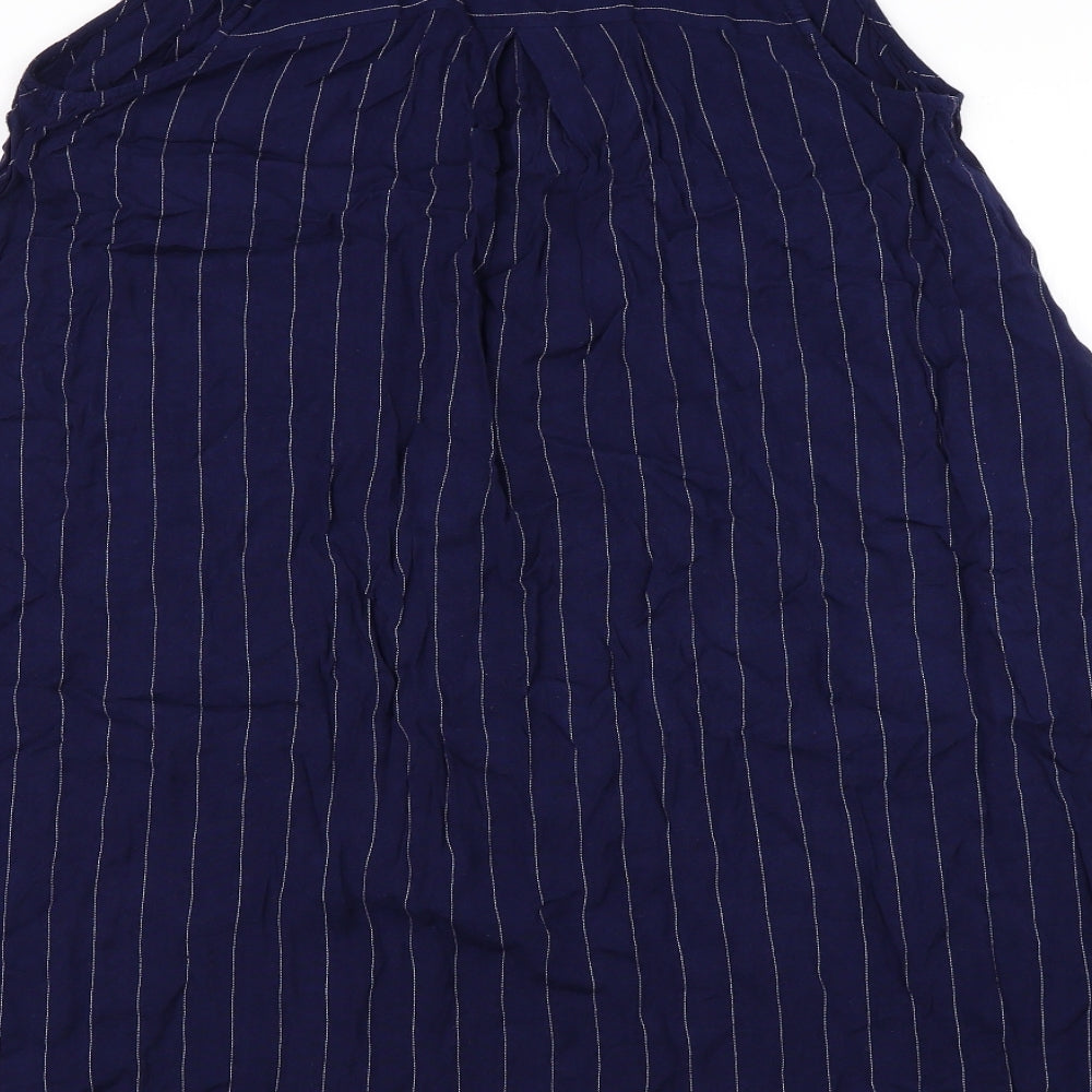 Atmosphere Womens Blue Houndstooth  Shirt Dress  Size 10