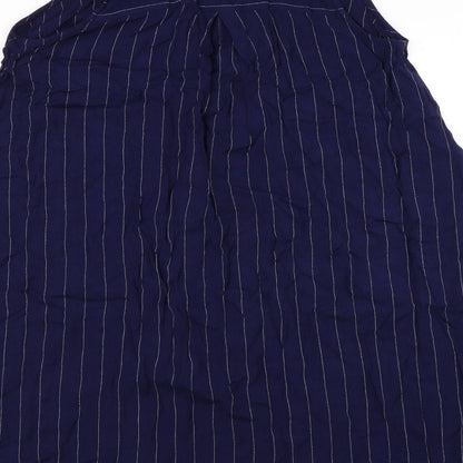 Atmosphere Womens Blue Houndstooth  Shirt Dress  Size 10