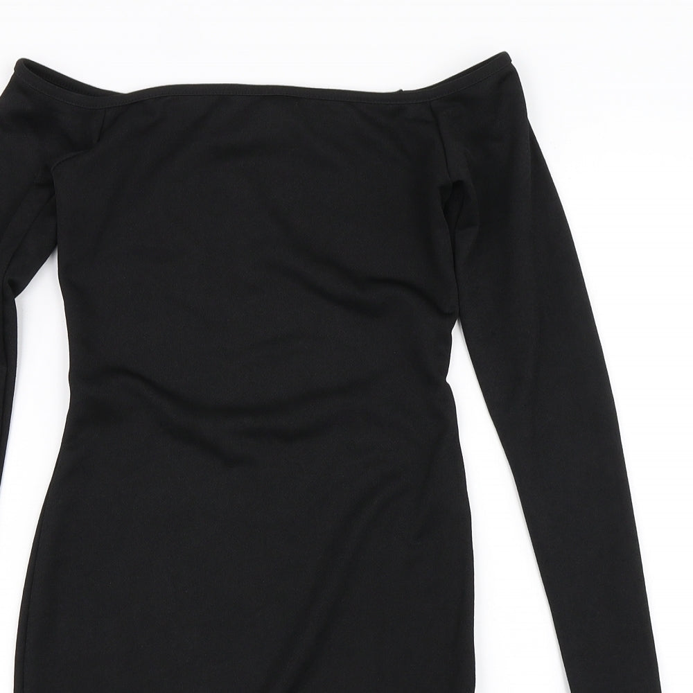 PRETTYLITTLETHING Womens Black   Bodycon  Size 8